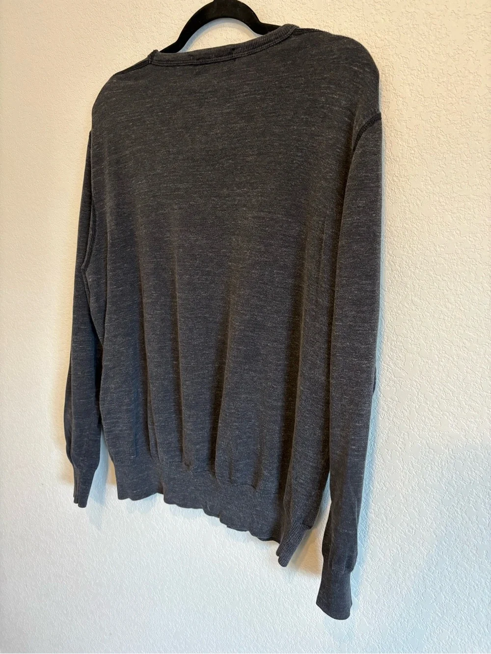 Men’s J.Crew Gray Cotton Crewneck Sweater Pullover Minimalist Casual Knit Top